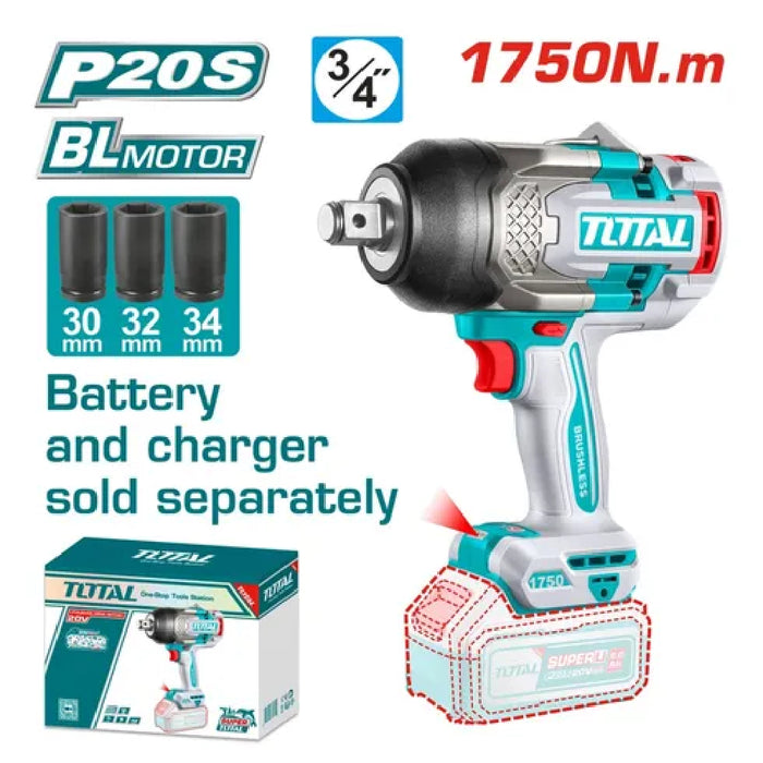 Clé À Choc 3/4 Pouces 1750Nm 20V 5Ah Sans Fil Tiwli201751