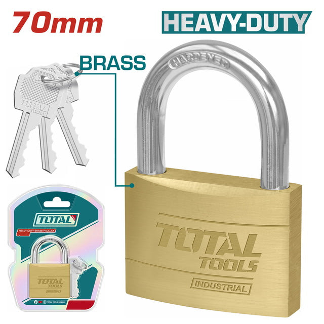 TLK32702 - Cadenas Laiton TOTAL 70 mm - Idéal Portails - TOTAL TOOLS TUNISIA Site officiel | Station d'outils