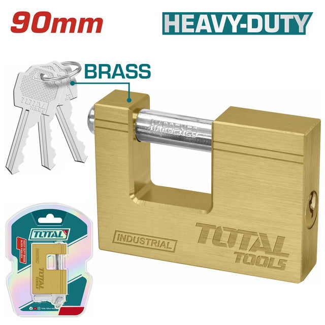 TLK32903 Cadenas Rectangle 90MM TOTAL Intérieur Extérieur - TOTAL TOOLS TUNISIA Site officiel | Station d'outils