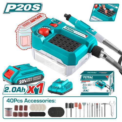 TMGLI20011 Meuleuse Sans Fil TOTAL 20 V 40 Accessoires - TOTAL TOOLS TUNISIA Site officiel | Station d'outils
