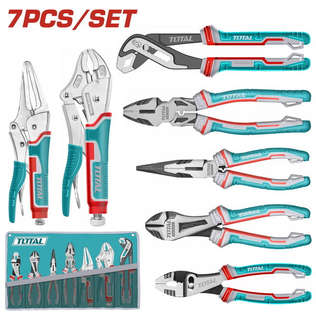 TOS23055 Ensemble De Pinces TOTAL 7 Pièces Bricolage - TOTAL TOOLS TUNISIA Site officiel | Station d'outils