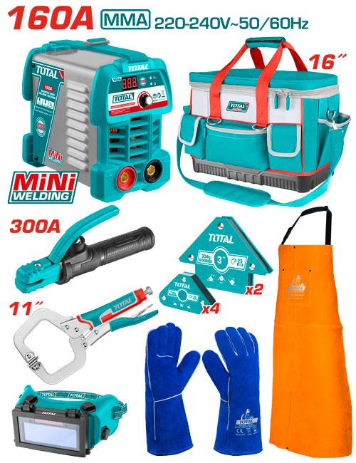 TOTAL Coffret 8 Pcs Poste 160Amp Et Accessoires TOS23095 - TOTAL TOOLS TUNISIA Site officiel | Station d'outils