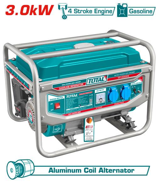 TP130005 - Groupe Électrogène TOTAL 3000 W Fiable Pratique - TOTAL TOOLS TUNISIA Site officiel | Station d'outils