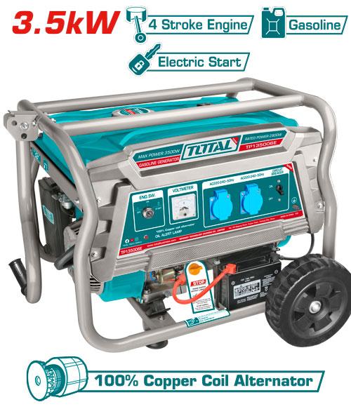 TP135006E - Groupe Électrogène Total 3.5kW - Portable Fiable - TOTAL TOOLS TUNISIA Site officiel | Station d'outils