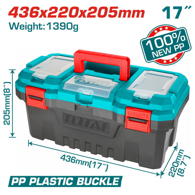 TPBX0171 - Caisse À Outils Plastique TOTAL 17 - Rangement - TOTAL TOOLS TUNISIA Site officiel | Station d'outils