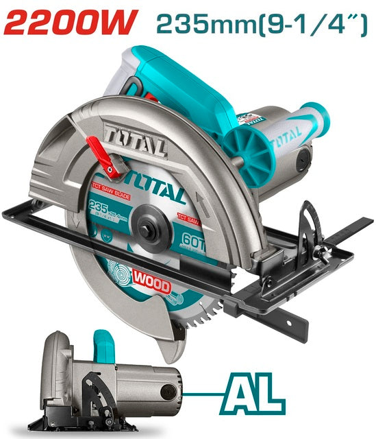 TS1222356 – Scie Circulaire TOTAL 2200W 235mm – Découpes - TOTAL TOOLS TUNISIA Site officiel | Station d'outils