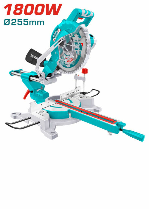 TS421825517 Scie À Onglet Coulissante TOTAL 1800 W 255 mm - TOTAL TOOLS TUNISIA Site officiel | Station d'outils