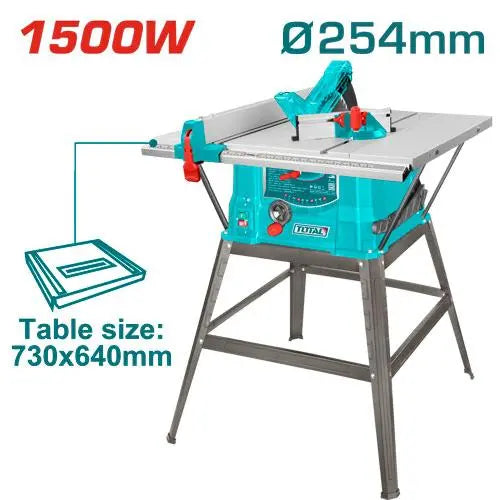TS5152548–Scie À Table TOTAL 1500W 254mm–Coupes Précises - TOTAL TOOLS TUNISIA Site officiel | Station d'outils