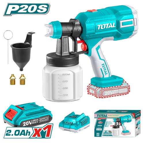 TSGLI20406 Pistolet de Peinture Sans Fil 20V Polyvalent - TOTAL TOOLS TUNISIA Site officiel | Station d'outils