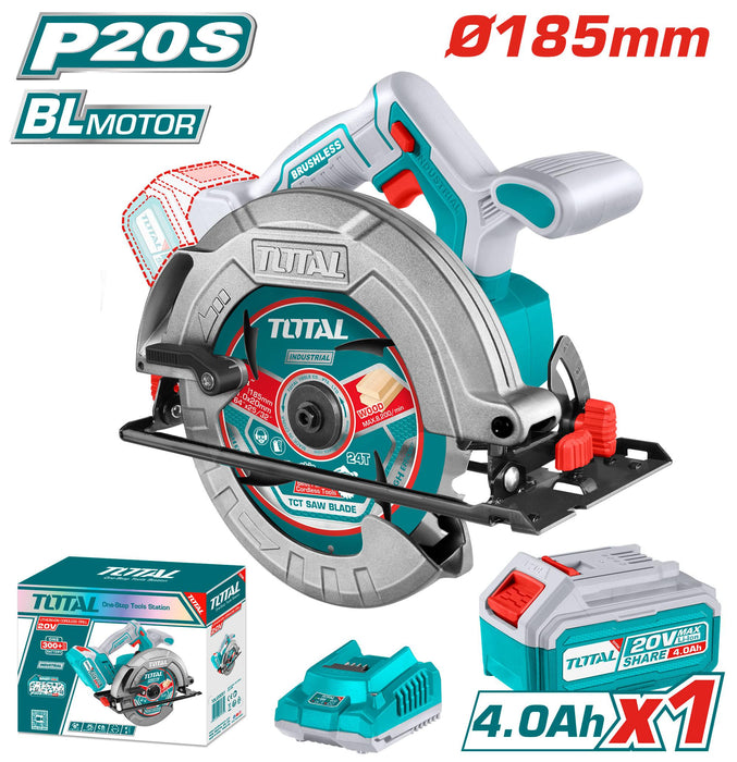 TSLI18511 Scie Circulaire TOTAL 20V 185mm Performante - TOTAL TOOLS TUNISIA Site officiel | Station d'outils