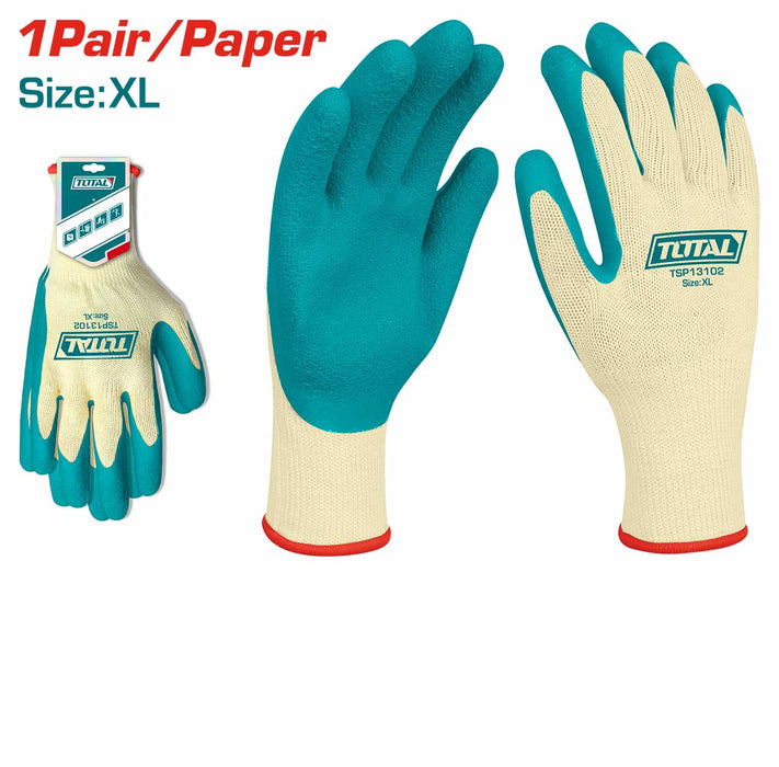 TSP13102 - Gants En Latex TOTAL XL Manutention Robuste - TOTAL TOOLS TUNISIA Site officiel | Station d'outils