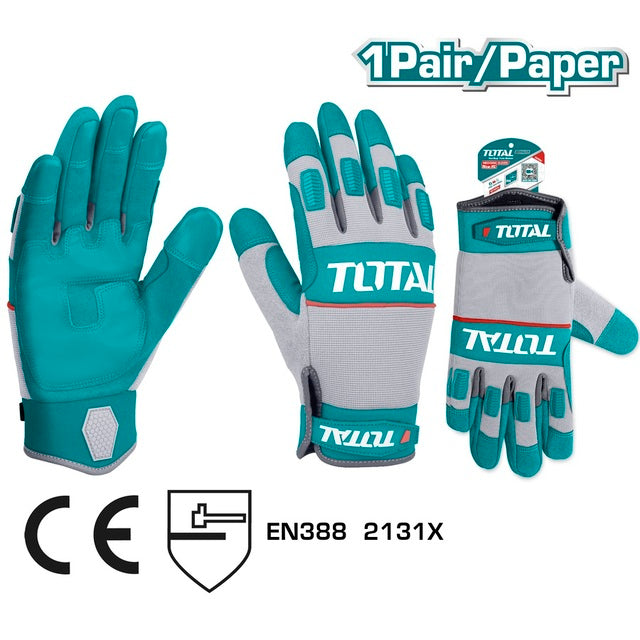 Gants de Mécanicien Total XL TOTAL TUNISIA Confort TSP1806 - TOTAL TOOLS TUNISIA Site officiel | Station d'outils