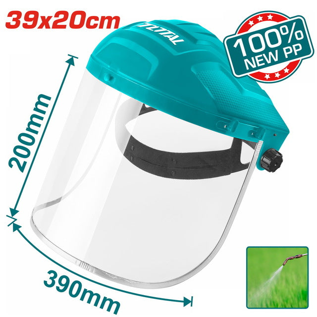 Visière De Protection Totale TSP631 En Polypropylène Et Polycarbonate 39 Cm X 20 Cm