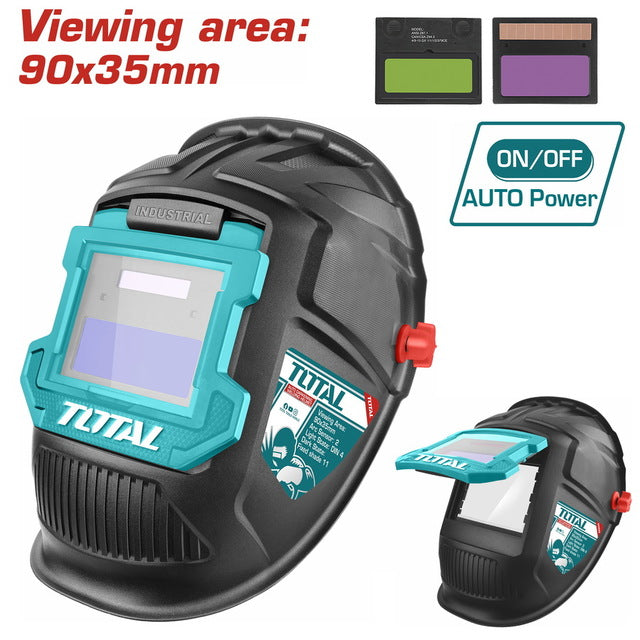 TSP9309 - Masque Soudage Auto TOTAL 90x35 Protection UV - TOTAL TOOLS TUNISIA Site officiel | Station d'outils