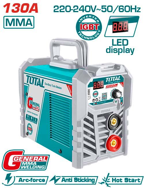 TW213028 – Poste MMA Onduleur TOTAL 15–130A – Efficace - TOTAL TOOLS TUNISIA Site officiel | Station d'outils