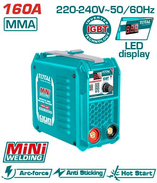 TW216018 TOTAL Poste MMA 160A Onduleur Soudage - Fiable - TOTAL TOOLS TUNISIA Site officiel | Station d'outils