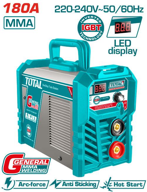 TW218028 Poste MMA Total 220 240 V 15 180 A Écran LED - TOTAL TOOLS TUNISIA Site officiel | Station d'outils