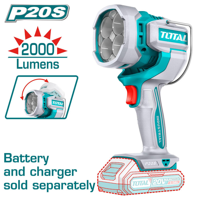 TWLI2088 Lampe Travail Sans Fil TOTAL LED 20W Lumens Pro - TOTAL TOOLS TUNISIA Site officiel | Station d'outils