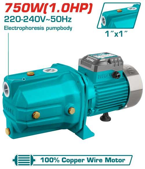 Pompe Eau De Surface 750W - TOTAL TUNISIA Jardin - TWP37506 - TOTAL TOOLS TUNISIA Site officiel | Station d'outils