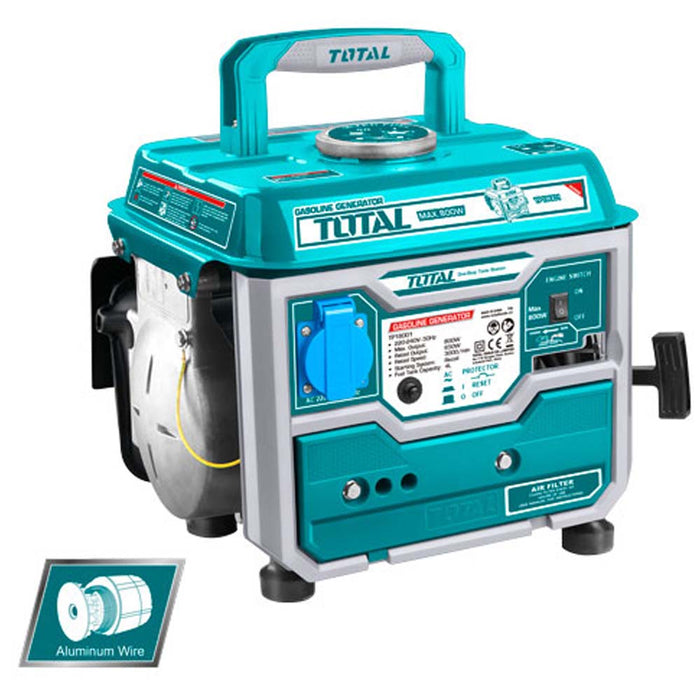 TP18001 - GROUPE ÉLECTROGÈNE TOTAL 800W Fiable Portable - TOTAL TOOLS TUNISIA Site officiel | Station d'outils