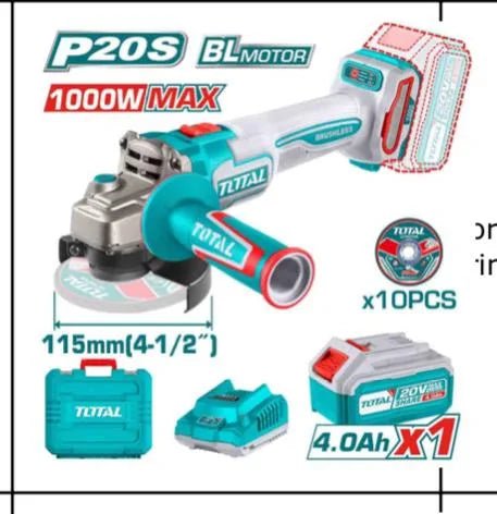 Meuleuse Angle Sans Fil 20 V Brushless 1000 W TAGLI271531 - TOTAL TOOLS TUNISIA Site officiel | Station d'outils