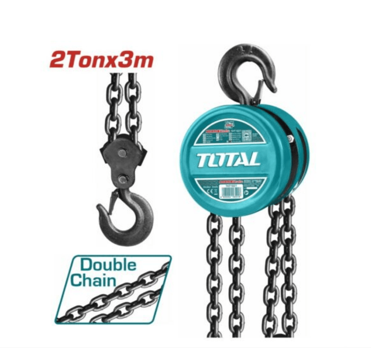 Palan À Chaîne 2t 3m–TOTAL TUNISIA Levage Fiable–THT1621 - TOTAL TOOLS TUNISIA Site officiel | Station d'outils