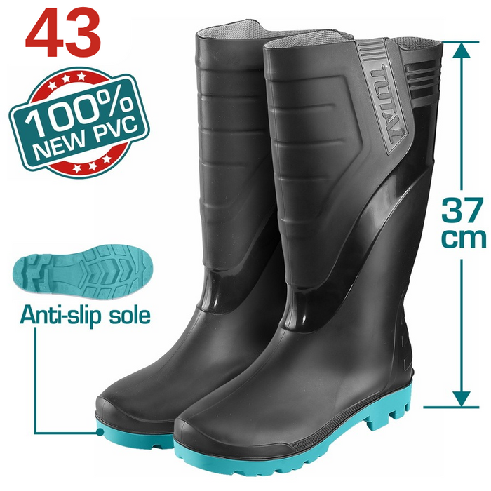 TSP302L.43 Bottes de Pluie 37Cm Imperméables Antidérapantes - TOTAL TOOLS TUNISIA Site officiel | Station d'outils