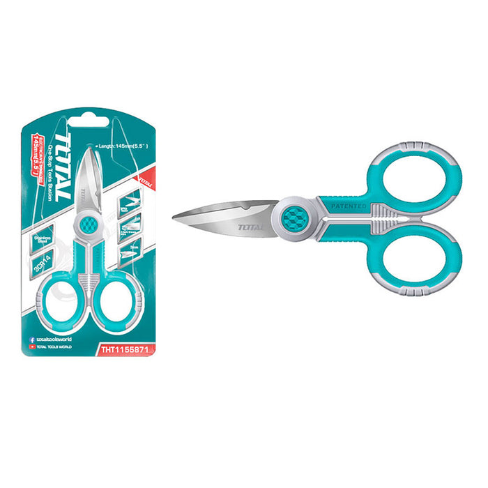 THT1155871 Ciseaux Électricien Total 145mm Outil Précis - TOTAL TOOLS TUNISIA Site officiel | Station d'outils