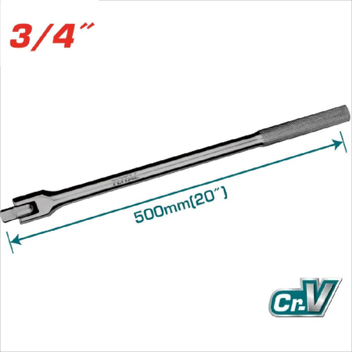 THTFX34201 Barre Extension 500mm 3/4 CrV Flexible Serrage - TOTAL TOOLS TUNISIA Site officiel | Station d'outils