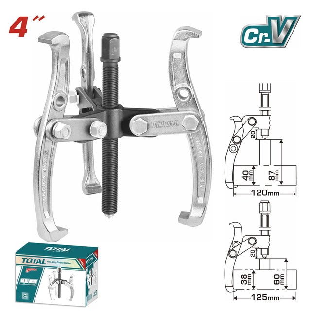 THTGP346 Extracteur 3 Lames TOTAL 4 Pouces CrV Ajustable - TOTAL TOOLS TUNISIA Site officiel | Station d'outils