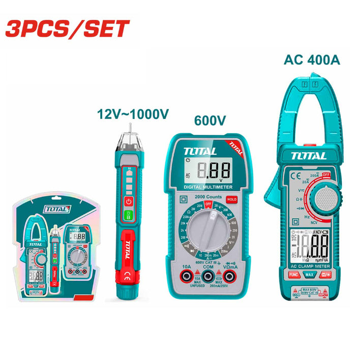 Total JX 3 Testeur Tension Sans Contact 12 V À 1000 V NCV TOS23068