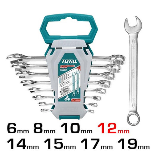 Total Clés Mixtes JX 8 Pièces Acier CrV Satiné THT102286 - TOTAL TOOLS TUNISIA Site officiel | Station d'outils