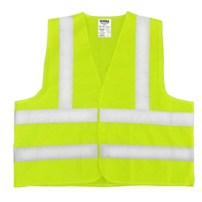 TSP502 Gilet De Sécurité Jaune TOTAL Visibilité Maximale - TOTAL TOOLS TUNISIA Site officiel | Station d'outils