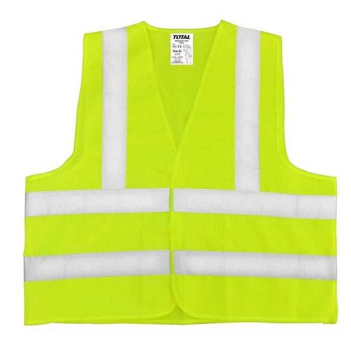 TSP502 Gilet De Sécurité Jaune TOTAL Visibilité Maximale - TOTAL TOOLS TUNISIA Site officiel | Station d'outils