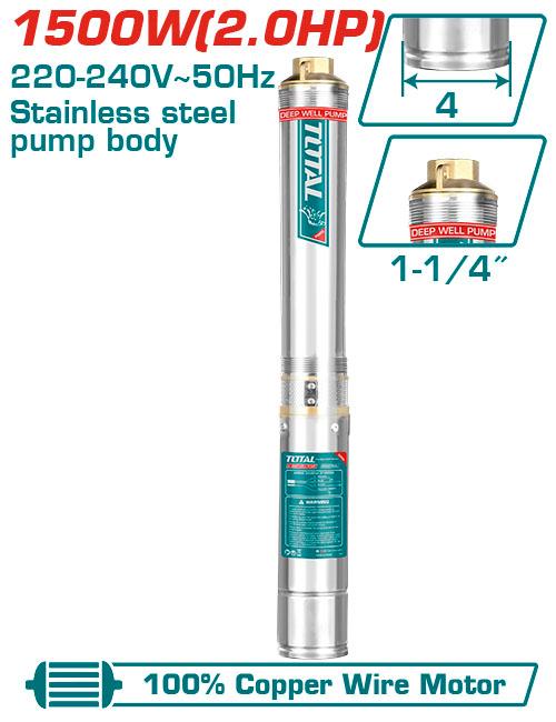 TWP515001 - Pompe Immergée TOTAL 2HP 135m 220 - 240V - Puissante - TOTAL TOOLS TUNISIA Site officiel | Station d'outils
