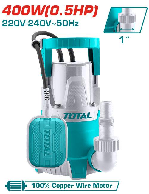 TWP64006 Pompe Vid Cave Total 400W 0,5HP Drainage Efficace - TOTAL TOOLS TUNISIA Site officiel | Station d'outils