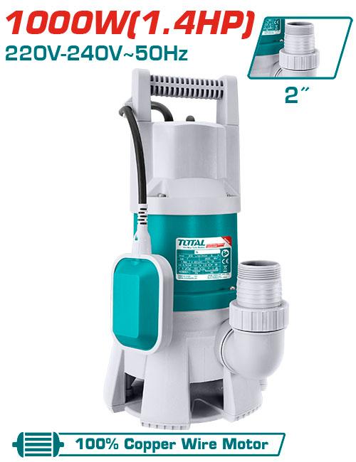 TWP810001 – Pompe Vid Cave TOTAL 1000W – Drainage Efficace - TOTAL TOOLS TUNISIA Site officiel | Station d'outils