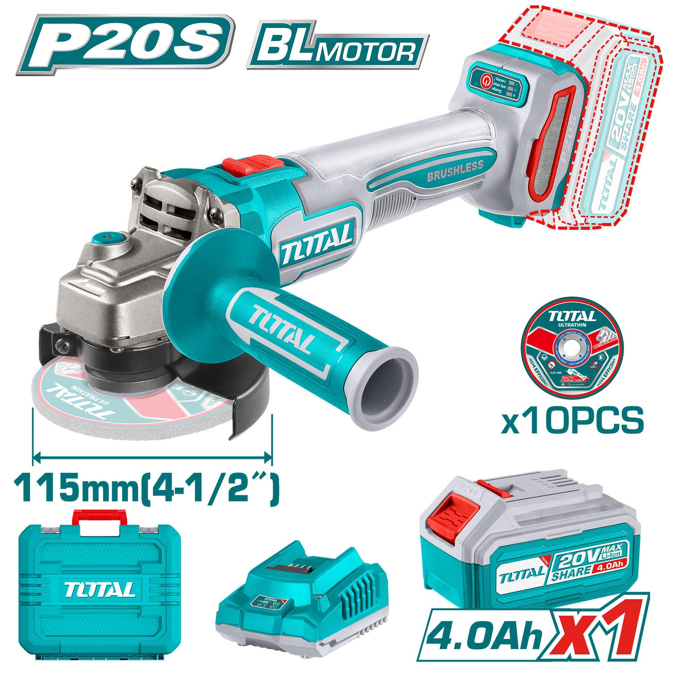 Meuleuses d'angle sans fil - TOTAL TOOLS TUNISIA Site officiel  | Station d'outils