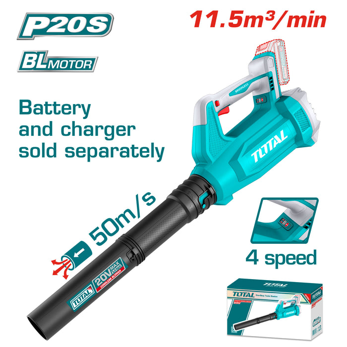 TOTAL Souffleur Sans Fil 20V Brushless  TABLI20508