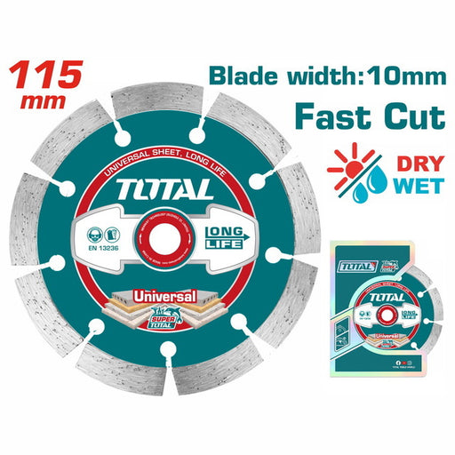 Disque Diamant 115x22mm - TOTAL Coupe Rapide Tac2111153 - TOTAL TOOLS TUNISIA Site officiel | Station d'outils