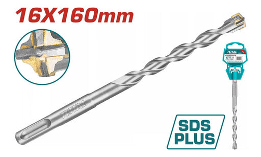 Total Foret SDS Plus Carbure 16x160 4 Taillants Pour Beton - TOTAL TOOLS TUNISIA Site officiel | Station d'outils