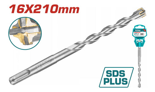 Foret SDS Plus 16x210 - TOTAL TUNISIA - FDS16-210-4 - TOTAL TOOLS TUNISIA Site officiel | Station d'outils