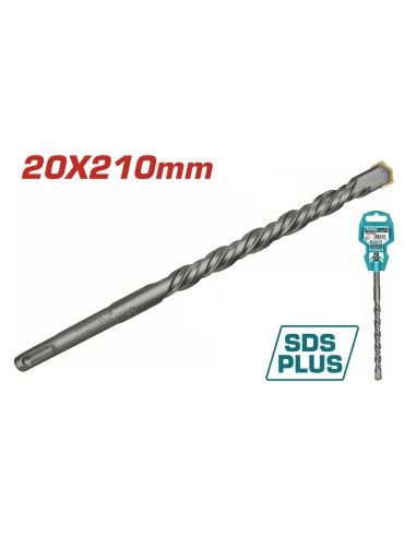 Foret SDS Plus 20x210 Carbure 4 Taillants Total SDS2104 - TOTAL TOOLS TUNISIA Site officiel | Station d'outils