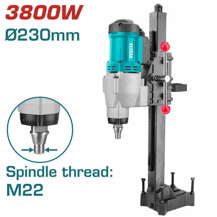 Perceuse Diamant TDDM38001 3800W Haute Puissance Forage Diamanté