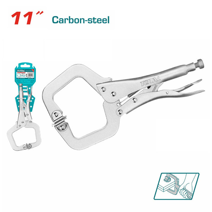 Pince Etaux 280mm 11 Pouces Total THT111113 Acier au Carbone Nickelé