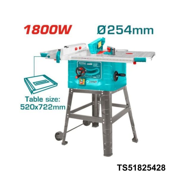 TOTAL scie à table 1800w 254mm TS51825428