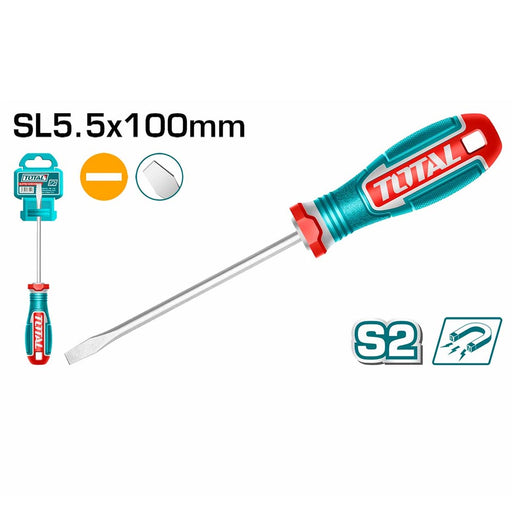 TSDSL5100 Tournevis Plat 5,5 X 100 Mm S2 Aimanté Précis - TOTAL TOOLS TUNISIA Site officiel | Station d'outils