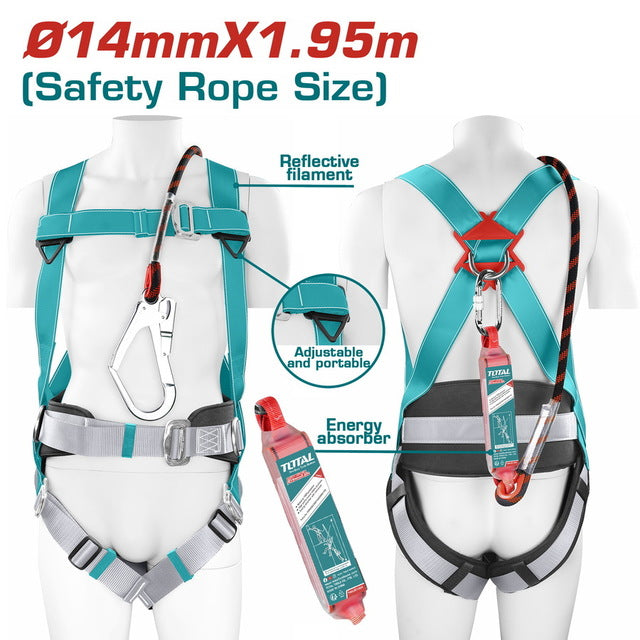 Harnais De Sécurité Avec Longe 14x1,95mm Réf TSH501420