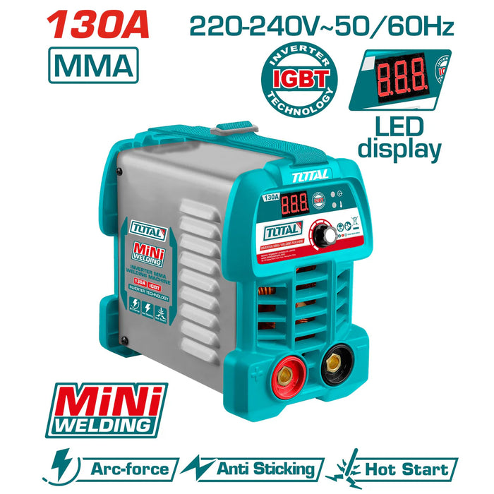 TW213049 Poste Soudure TOTAL 130A InverterIGBT LED 220V Pro