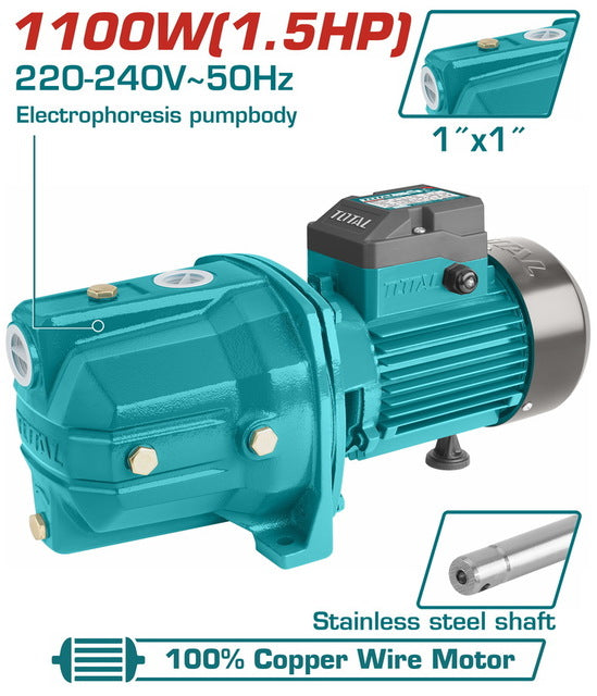 POMPE À JET AUTO- TOTAL 1.5hp  1.100W (TWP311006)